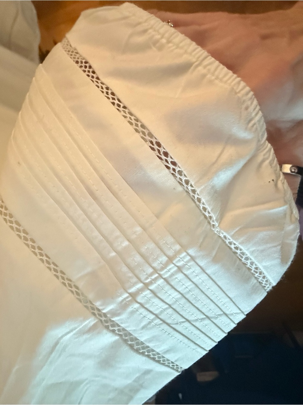 J. Crew Cream Puff-sleeve mixy top XXL NWT - Picture 6 of 7